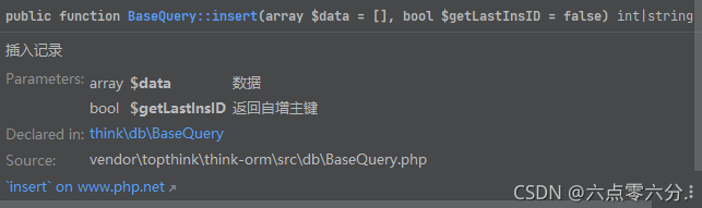  ThinkPHP6往MongoDB插入数据返回_id方法